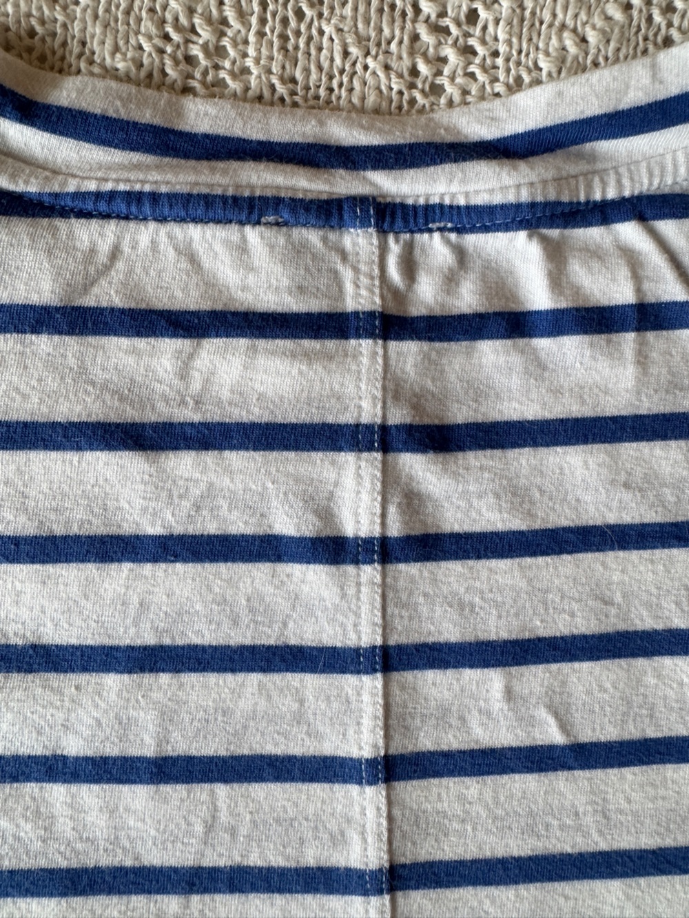 AYR Women’s Sno Cone Blue & White Striped Crewneck Tee size L - Picture 9 of 9